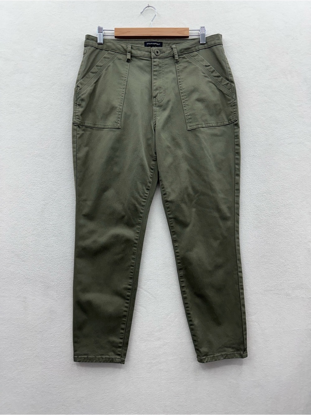 Banana Republic Women’s 14 Green Stretch Utility Pants Classic Casual
